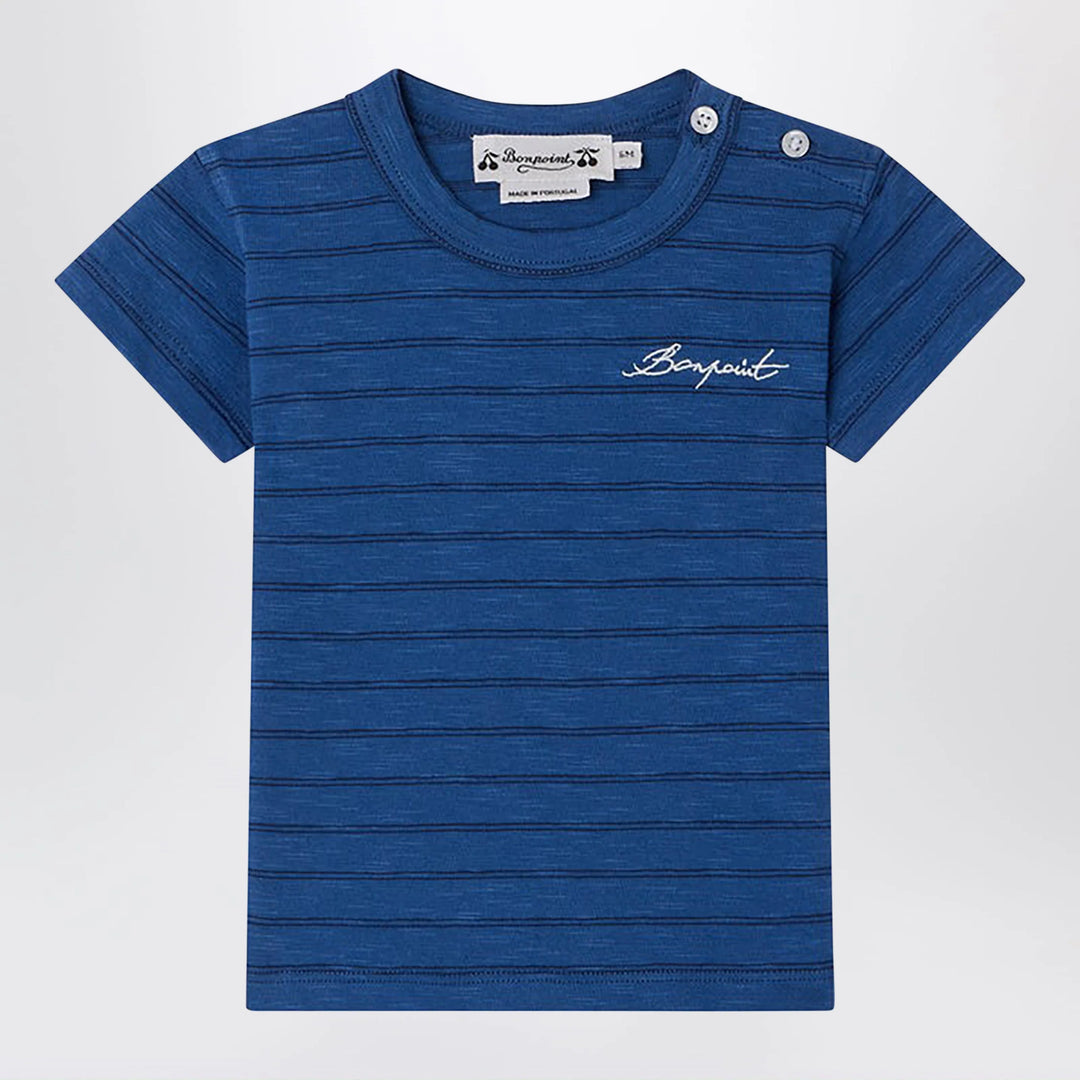Bonpoint - Tom blue striped T-shirt