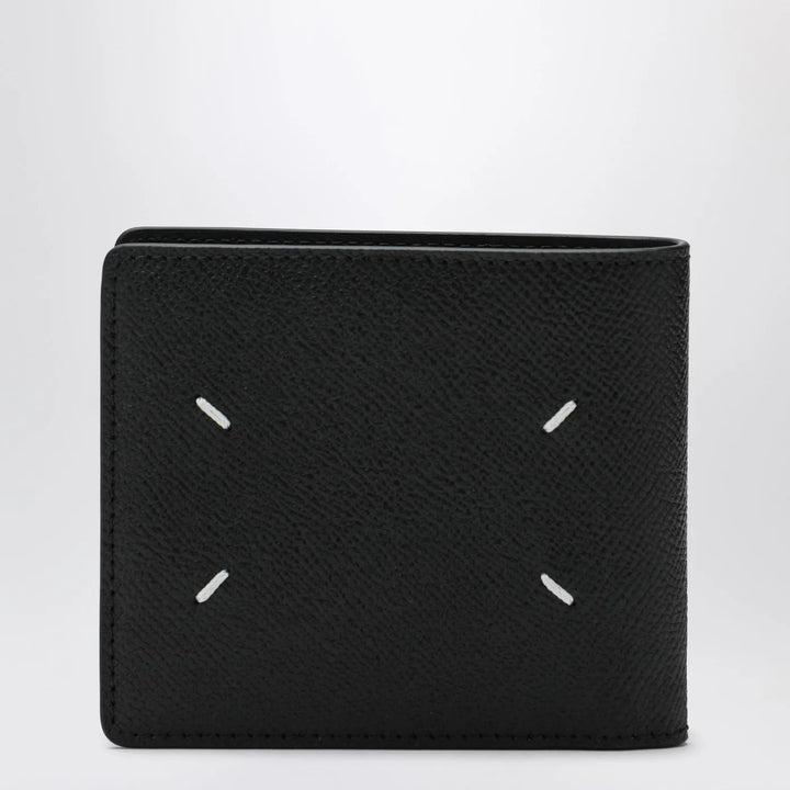 Maison Margiela - Black bi-fold leather wallet