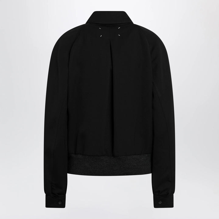 Maison Margiela - Black zip-up jacket in virgin wool