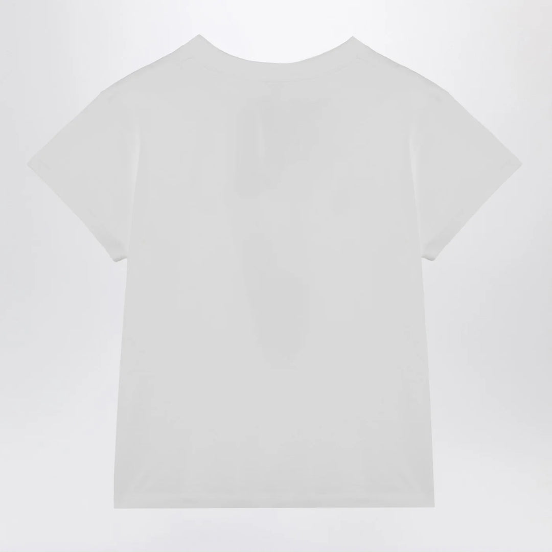 MM6 Maison Margiela - White T-shirt with Numeric Signature patch
