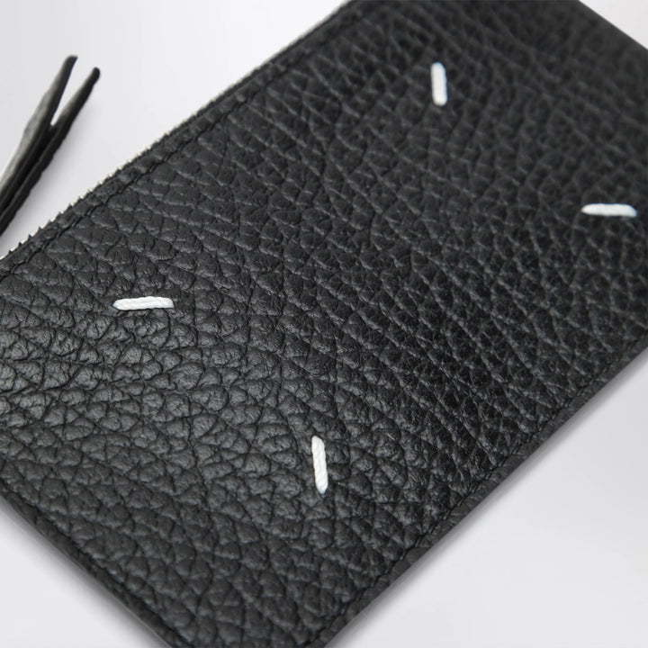 Maison Margiela - Black Four Stitches Zip Cardholder
