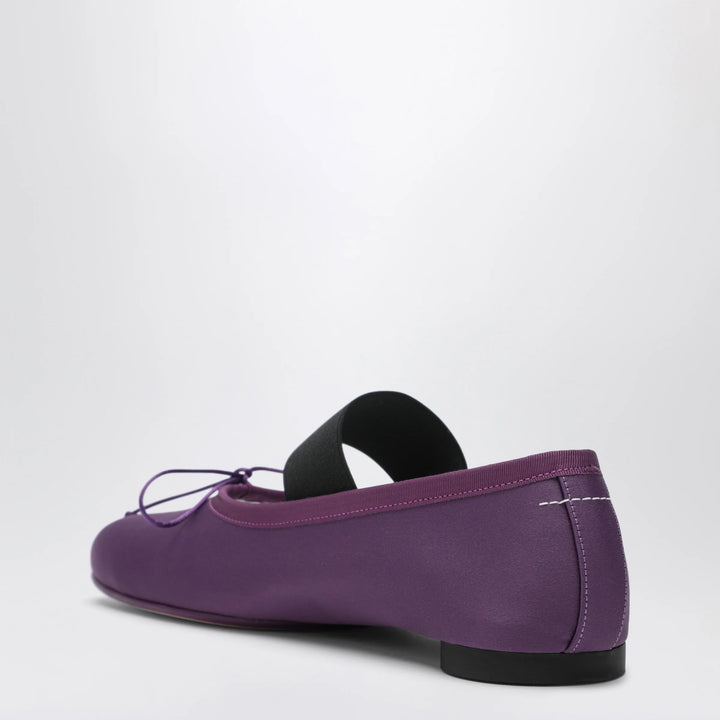 MM6 Maison Margiela - Anatomic Numeric plum-colored ballet flats