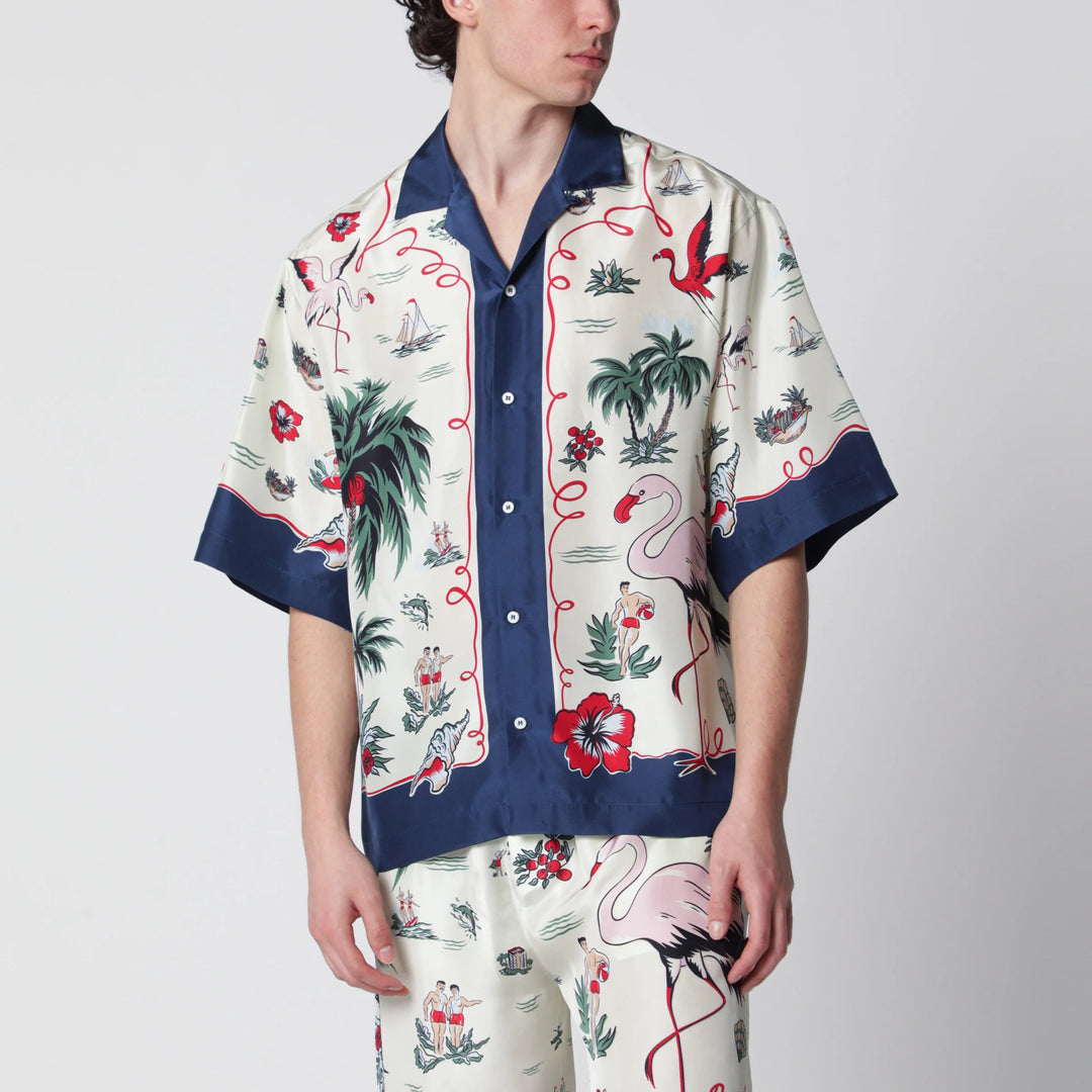 Dsquared2 - Aloha Souvenir silk bowling shirt in multicolor