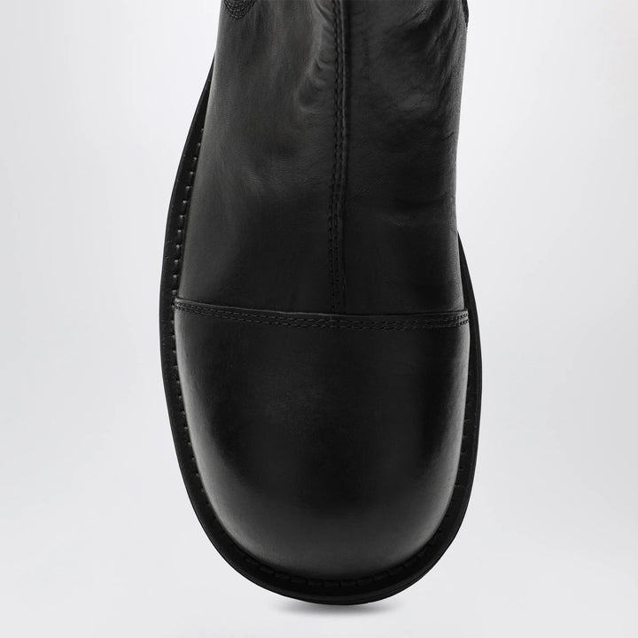 MM6 Maison Margiela - Black leather Chelsea Biker boots