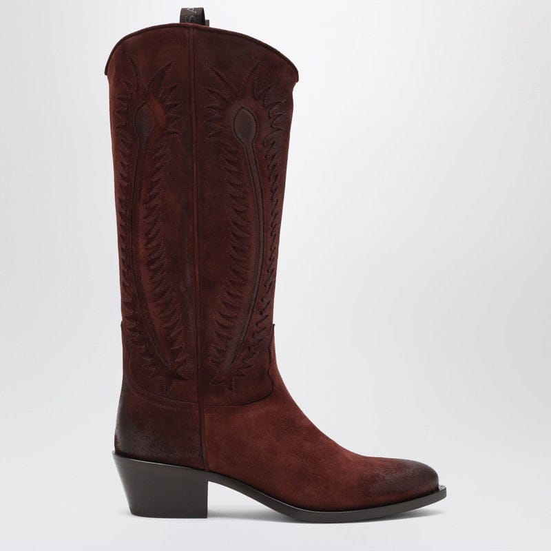 Shoes Sartore - Brown suede Frida western boot - 39,5 IT Brand