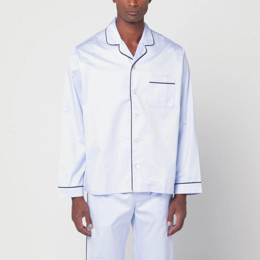 Tekla - Light blue pyjama shirt