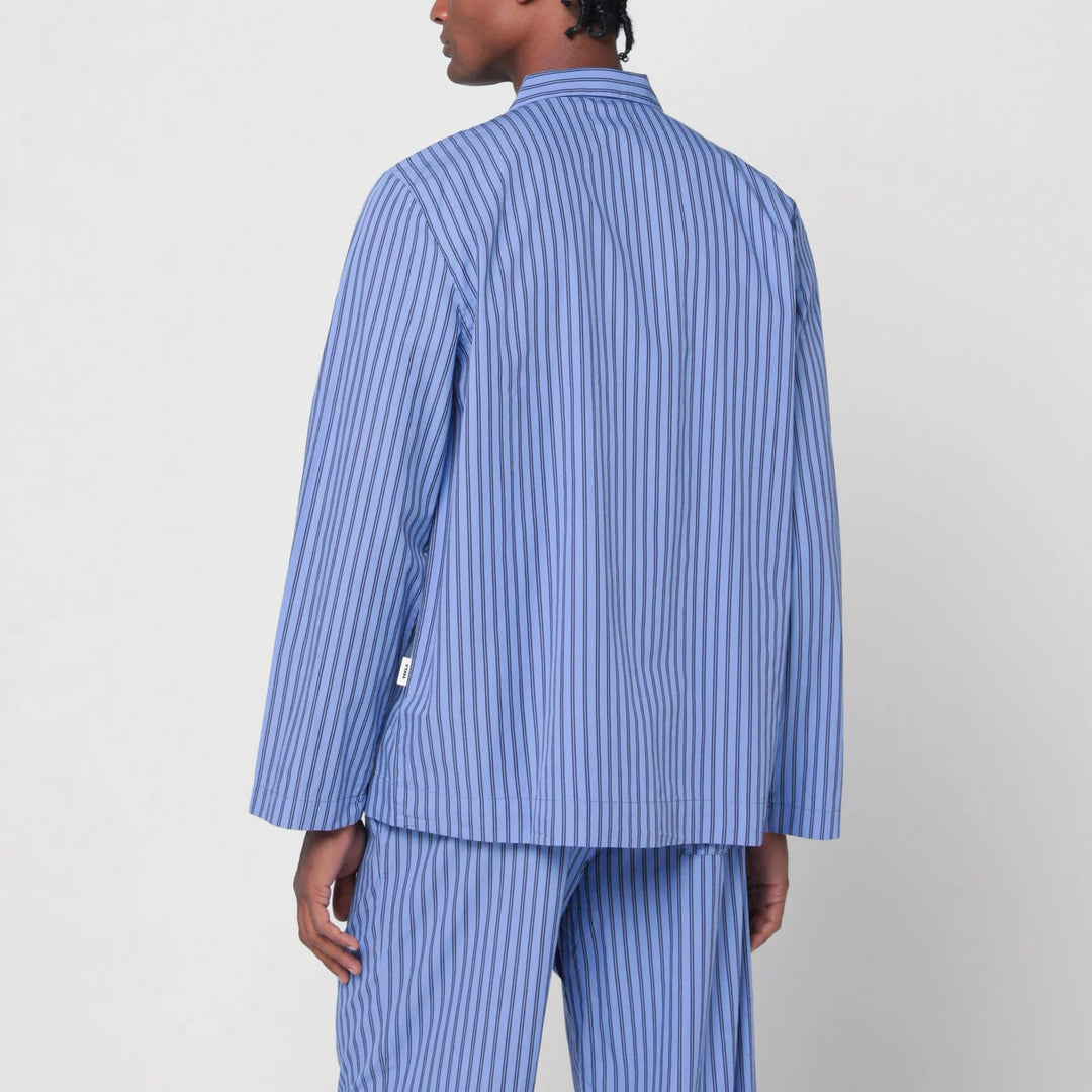 Tekla - Striped blue pyjama shirt