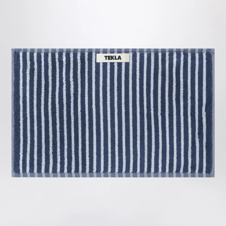 Tekla - Striped blue guest towel 30x50 cm