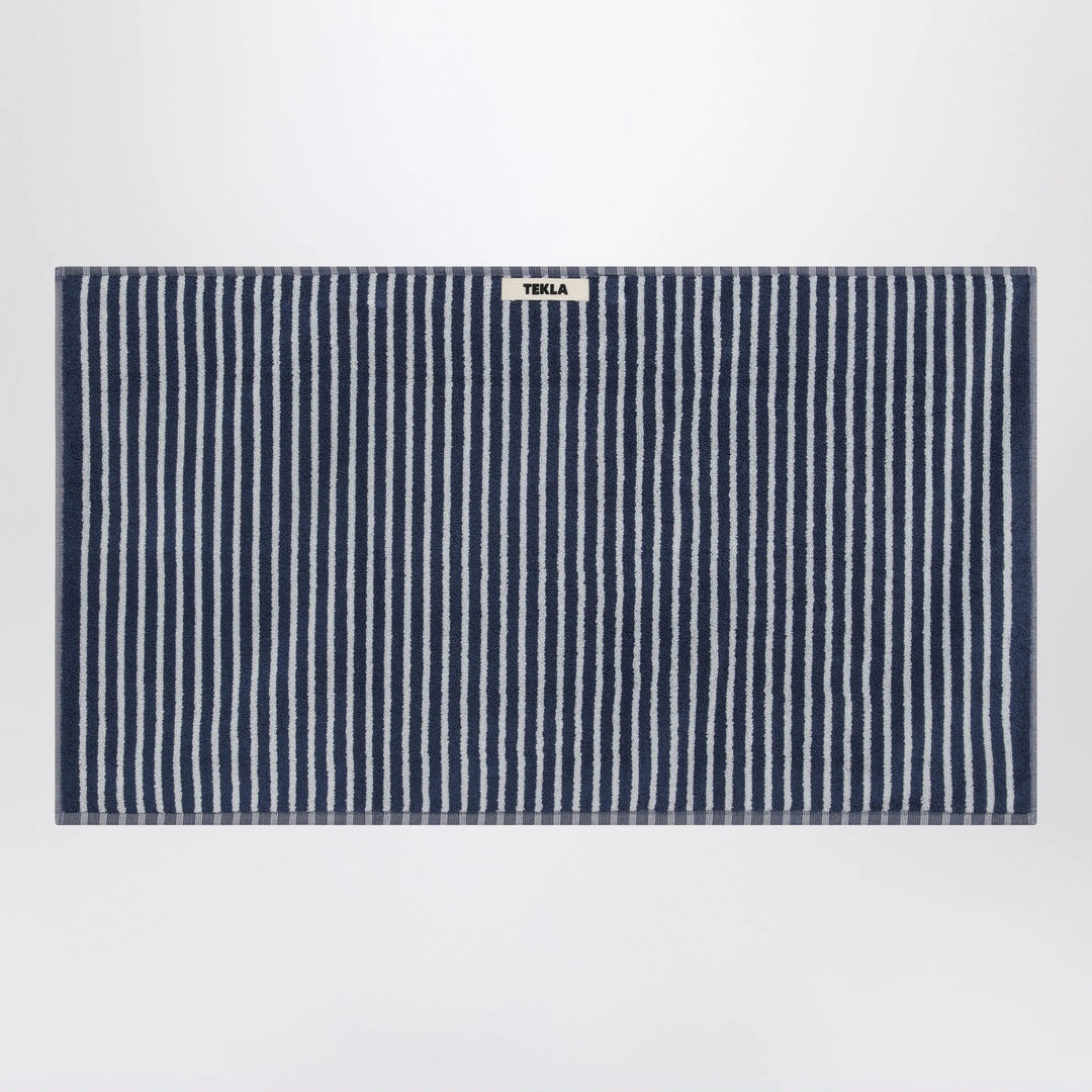 Tekla - Blue striped beach towel 50x90