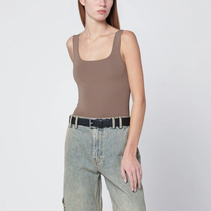 Entire Studios - Light brown viscose-blend top