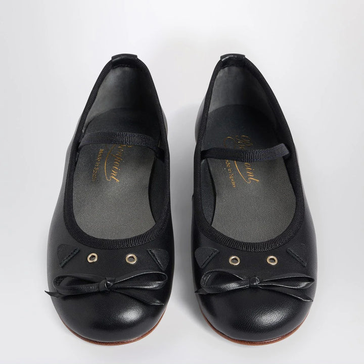 Bonpoint - Joie black leather ballet flats