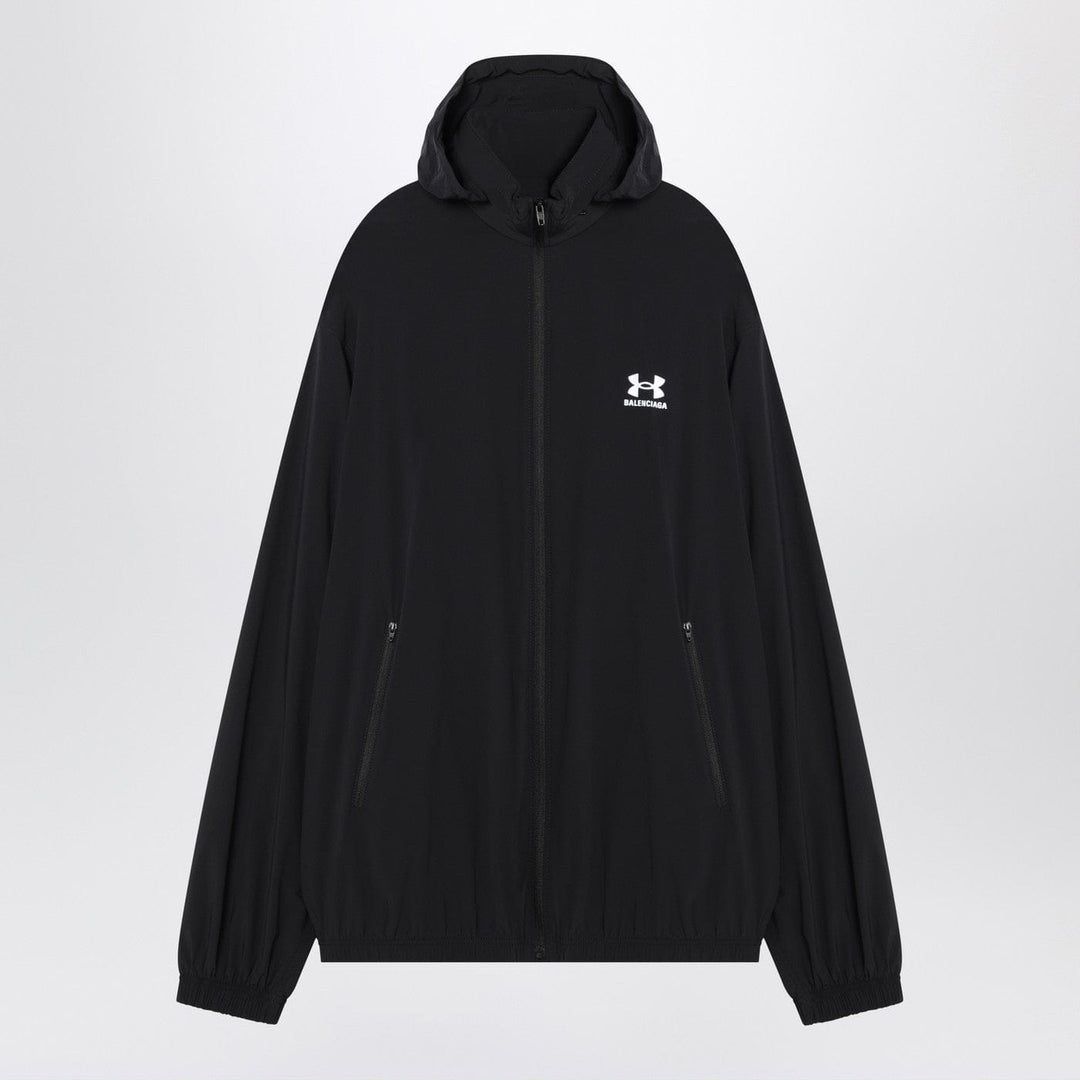 Apparel &amp; Accessories XS Balenciaga - Black Under Armour windbreaker collaboration Brand