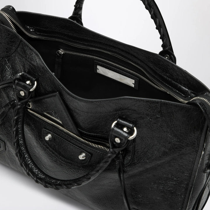 Balenciaga - Le City Medium bag in Arena lambskin leather black Brand Apparel &amp; Accessories U