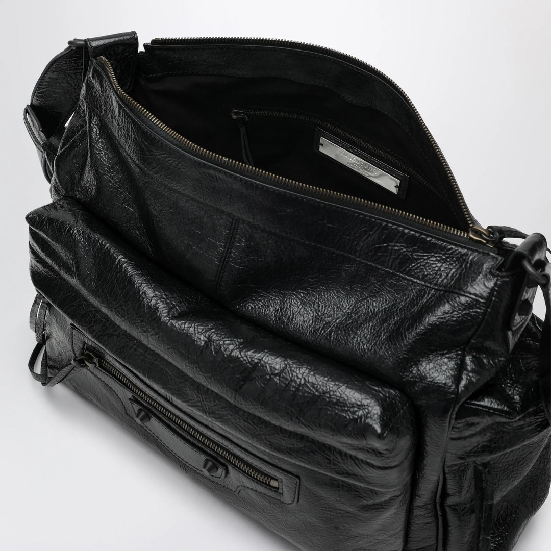 Balenciaga - Le City medium multi-pocket lambskin crossbody bag black Brand Apparel &amp; Accessories U