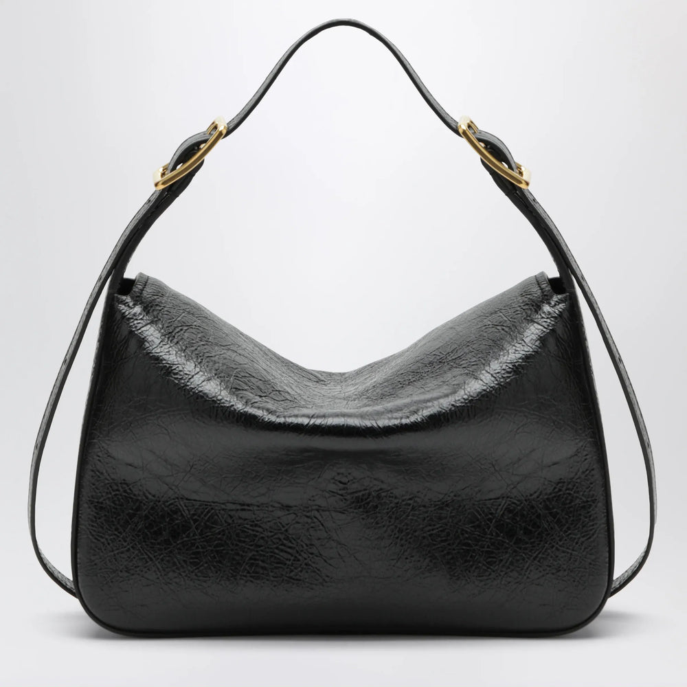 Balenciaga - Medium Clicca shoulder bag in lambskin leather, black Brand Apparel & Accessories TU