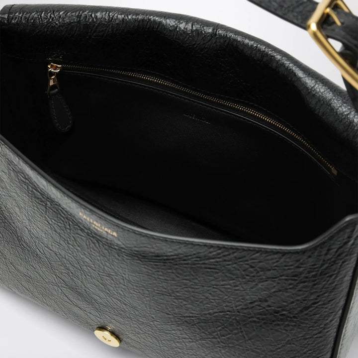 Balenciaga - Medium Clicca shoulder bag in lambskin leather, black Brand Apparel &amp; Accessories TU