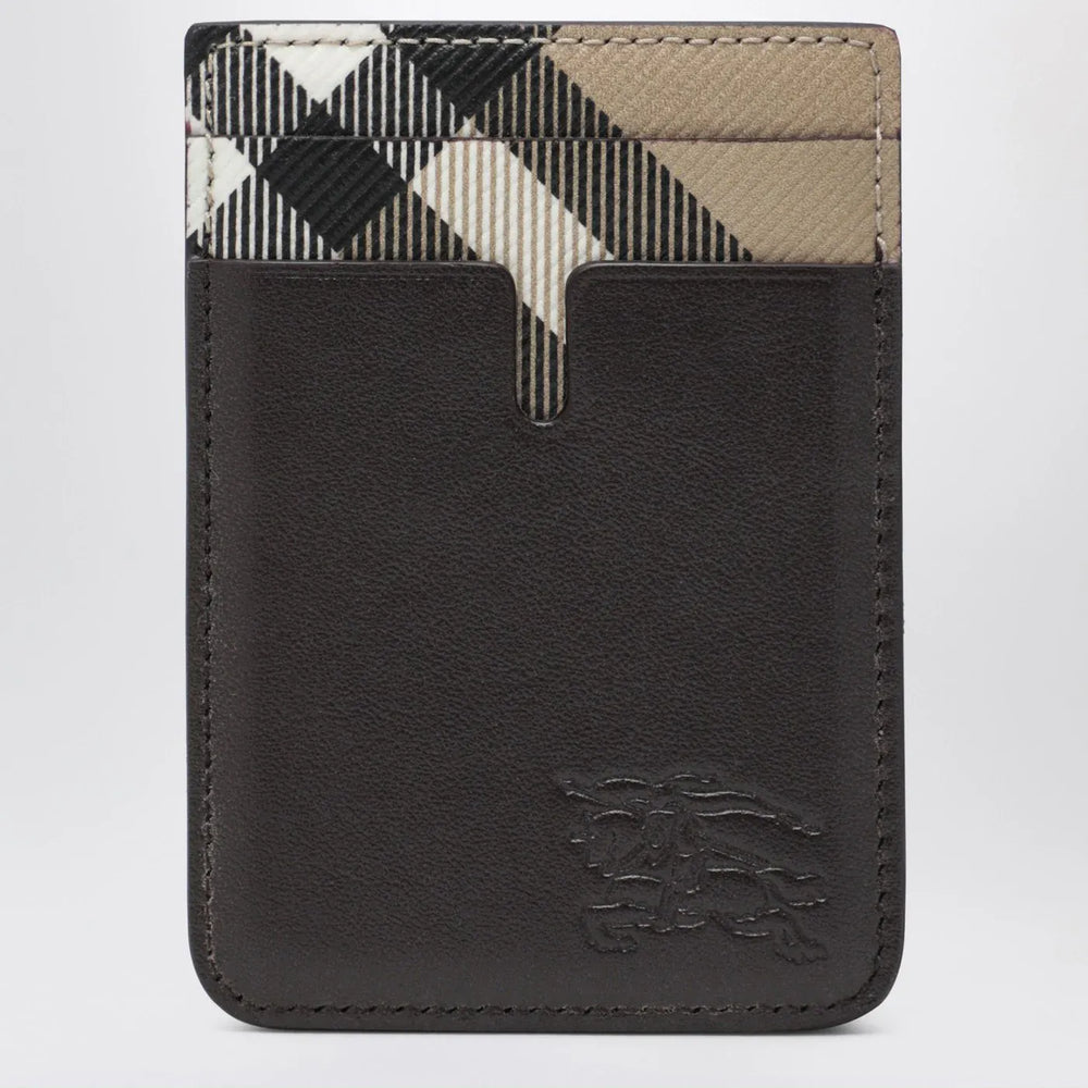 Burberry - Pop Magnetic Card Holder with Check Pattern Brand Apparel & Accessories TU