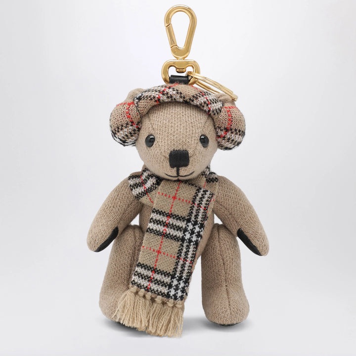 Burberry - Thomas teddy bear charm in wool and cashmere, sand Brand Apparel &amp; Accessories U