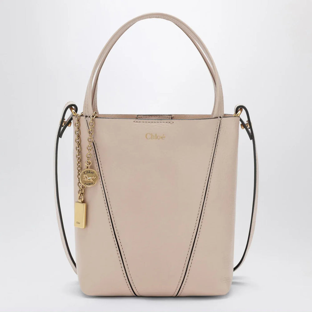 Chloé - Small Chloé Spin tote bag in Cement Pink Brand Apparel & Accessories TU