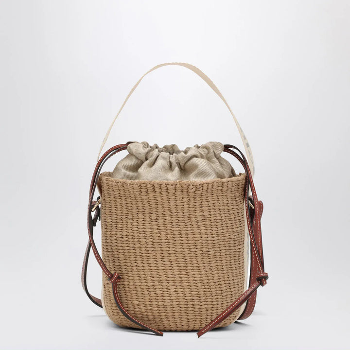 Chloé - Small Woody raffia bucket bag Brand Apparel &amp; Accessories TU