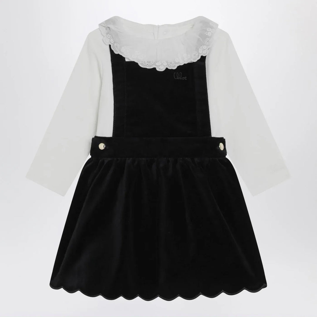 Chloé - White and blue velvet dress Brand Apparel &amp; Accessories 2A