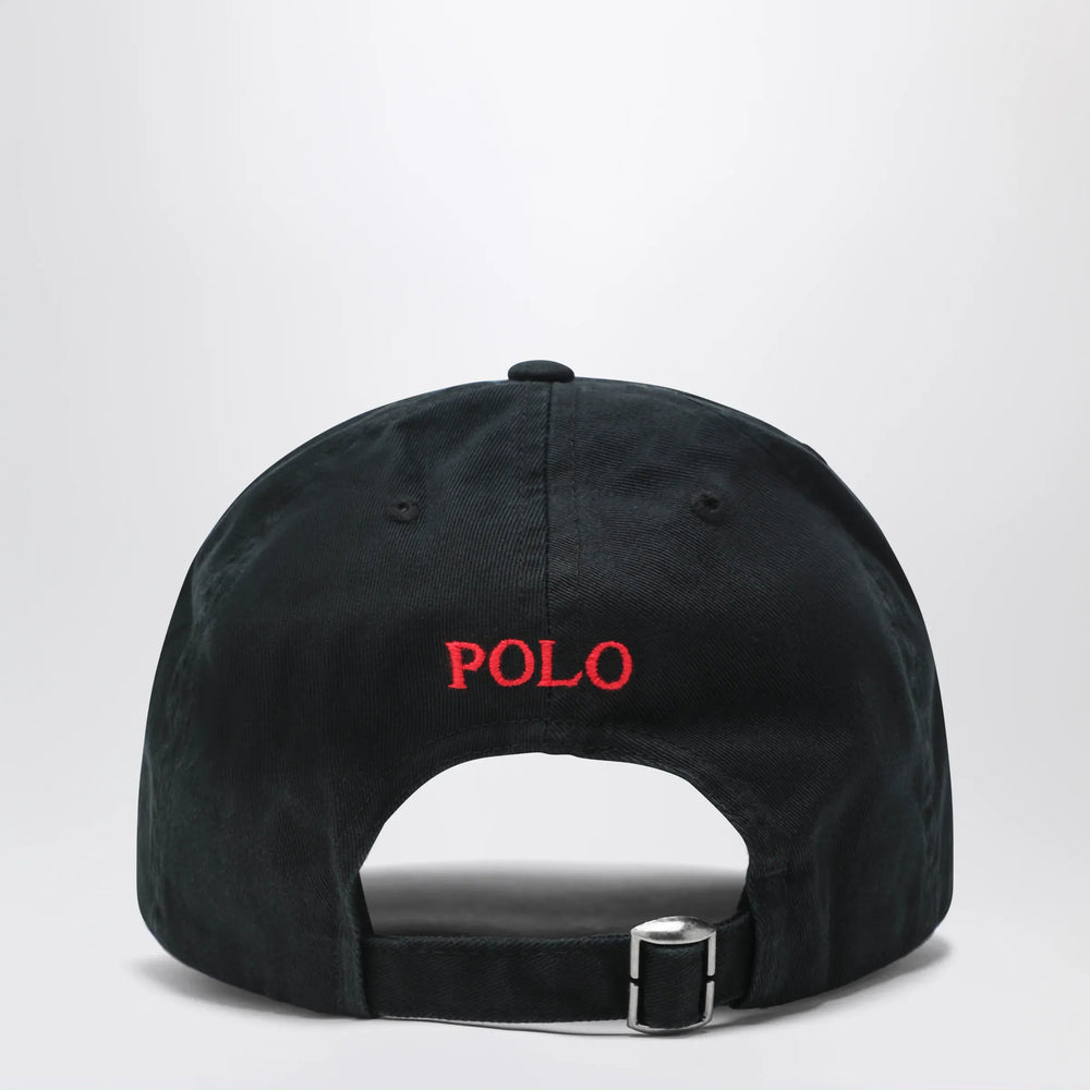 Polo Ralph Lauren - Black cotton baseball cap Brand Apparel & Accessories > Clothing Accessories > Hats U