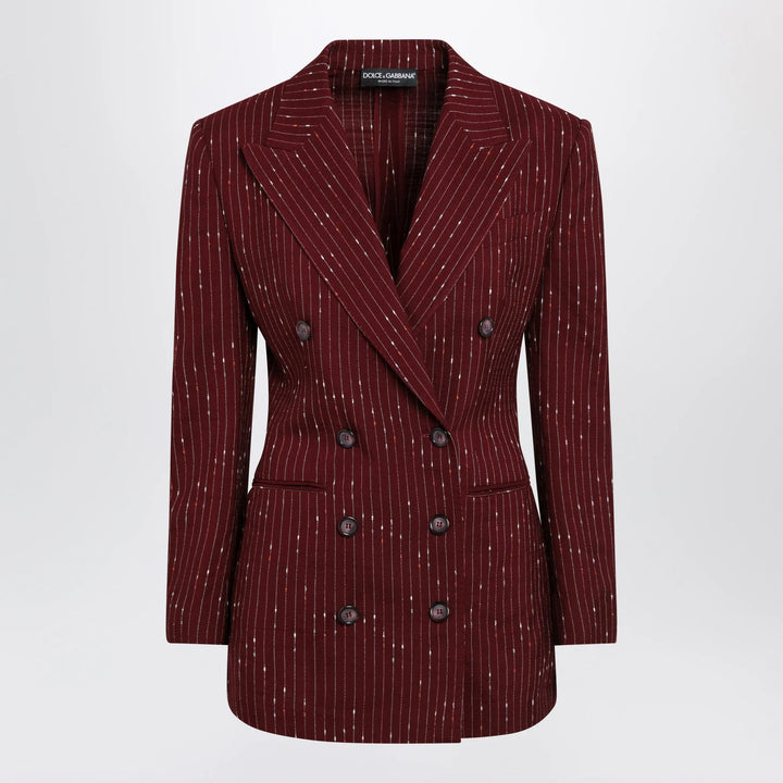 Dolce&amp;Gabbana - Taormina pinstripe double-breasted jacket Brand Apparel &amp; Accessories > Clothing > Outerwear > Coats &amp; Jackets 40  IT