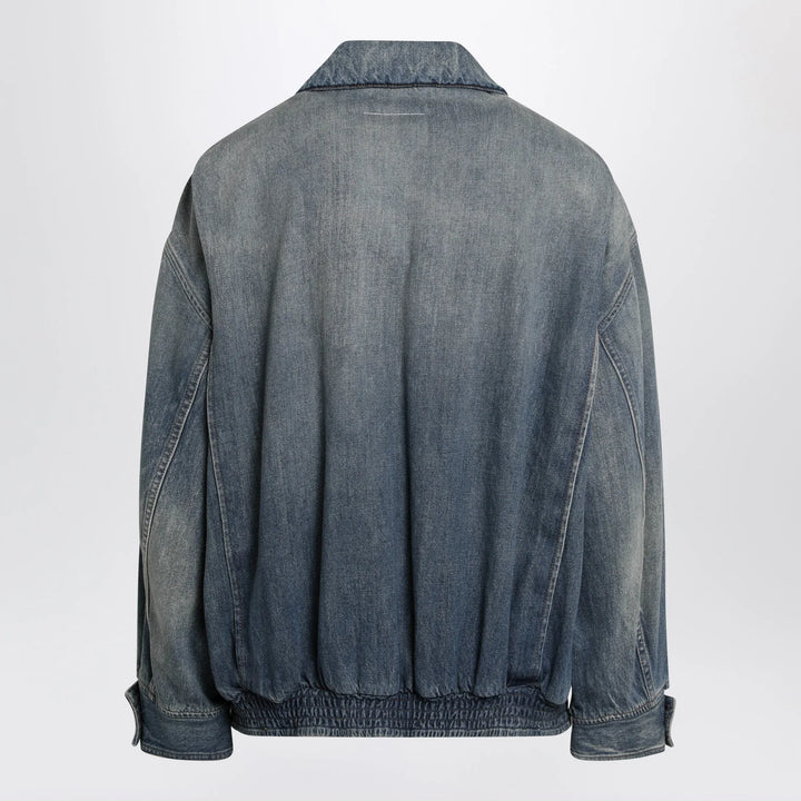 MM6 Maison Margiela - Blue denim jacket with flap pockets Brand Apparel &amp; Accessories > Clothing > Outerwear > Coats &amp; Jackets