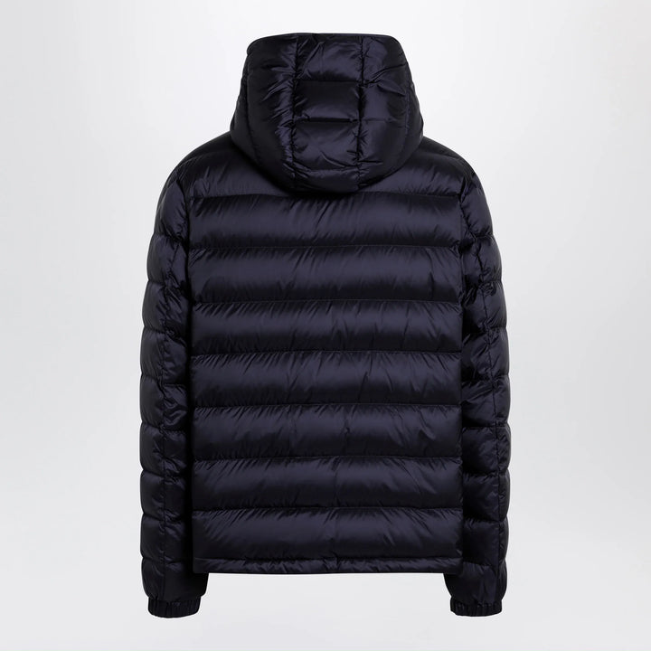 Moncler - Verith short down jacket in blue Brand Apparel &amp; Accessories > Clothing > Outerwear > Coats &amp; Jackets