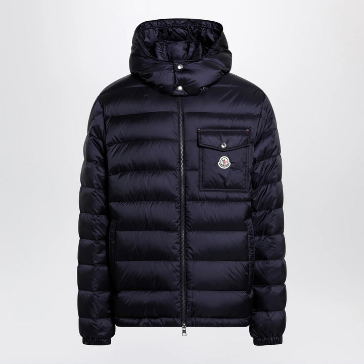 Moncler - Verith short down jacket in blue Brand Apparel &amp; Accessories > Clothing > Outerwear > Coats &amp; Jackets