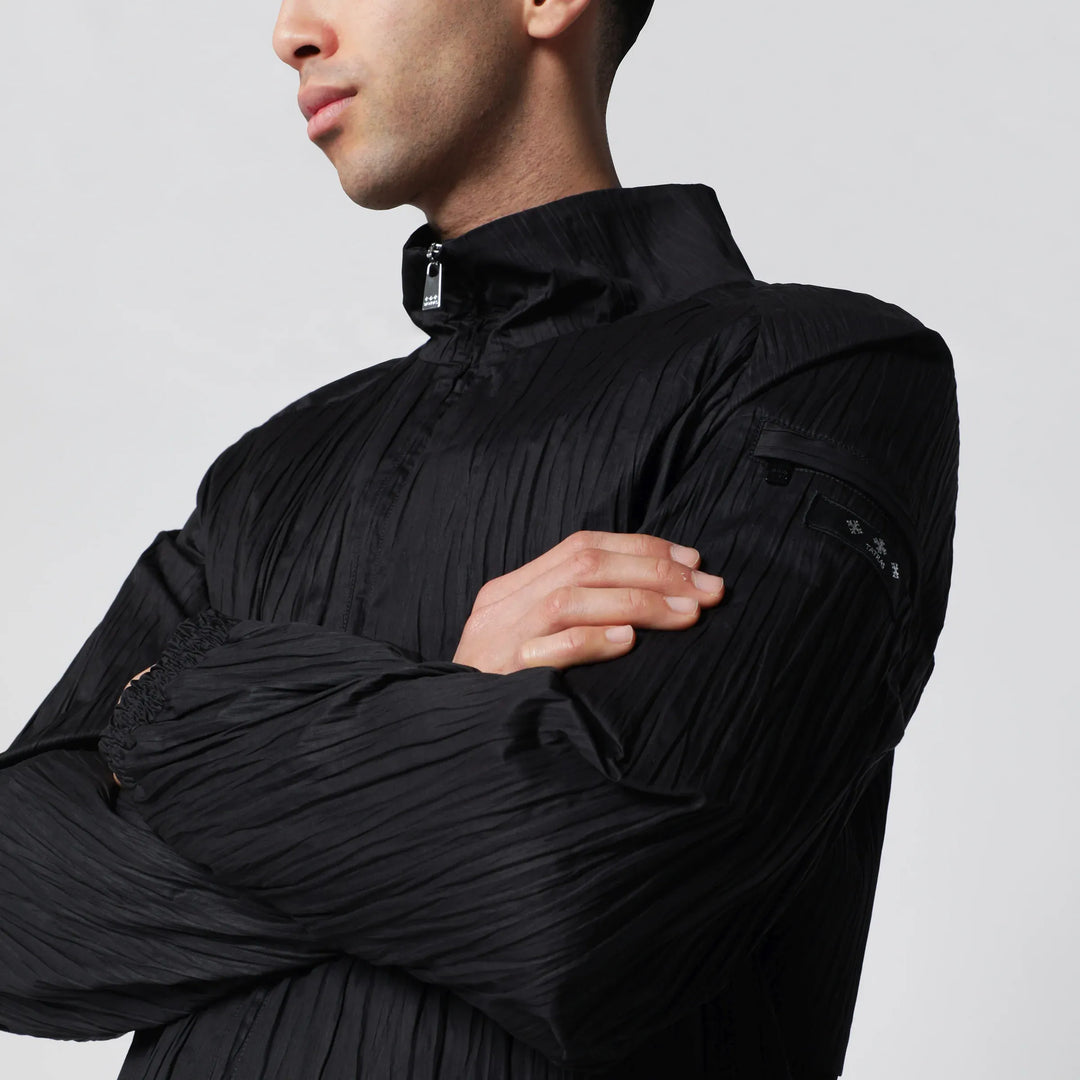 TATRAS - Black Leros jacket in cotton twill Brand Apparel &amp; Accessories > Clothing > Outerwear > Coats &amp; Jackets