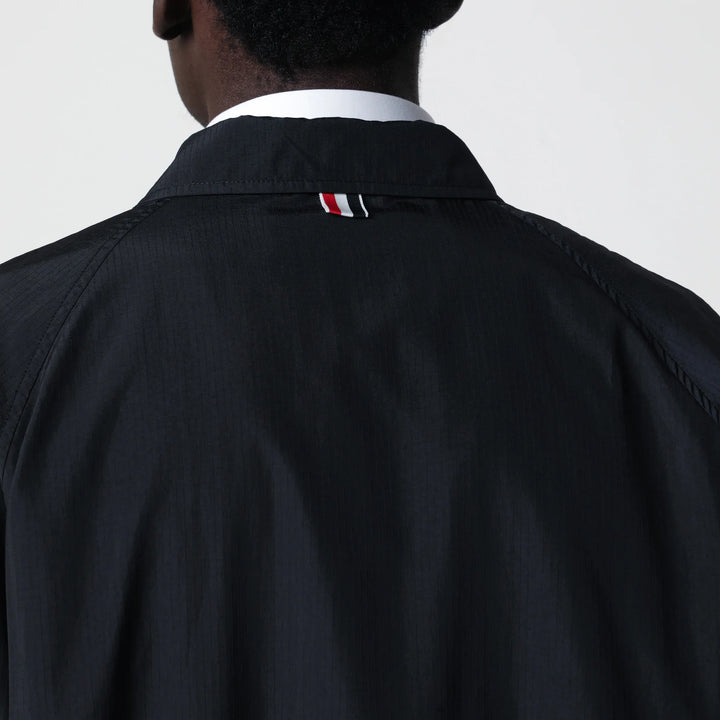 Thom Browne - Lightweight navy blue zip-up jacket Brand Apparel &amp; Accessories > Clothing > Outerwear > Coats &amp; Jackets