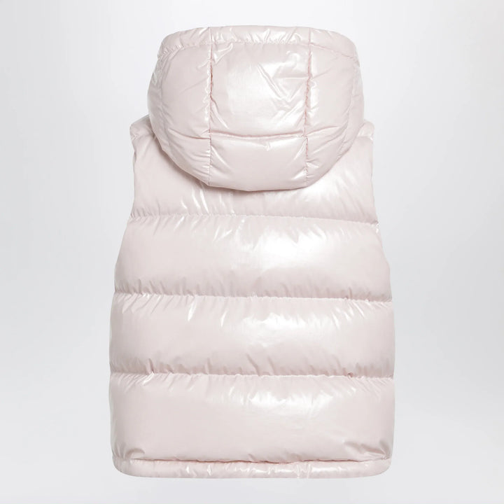 Moncler - Niverolle short down vest in nylon, pink Brand Apparel &amp; Accessories > Clothing > Outerwear > Vests