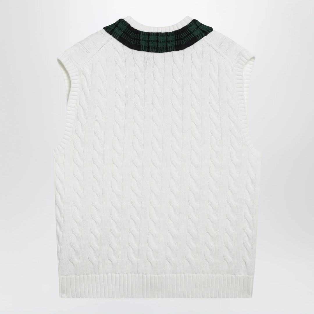 Polo Ralph Lauren - Cream cable-knit Relaxed-Fit vest Brand Apparel &amp; Accessories > Clothing > Outerwear > Vests