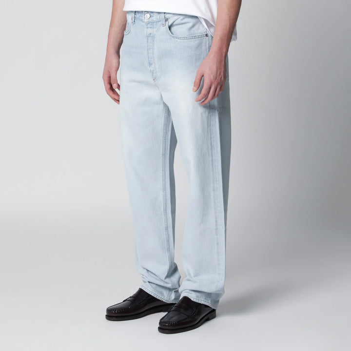 AGOLDE - 90s straight-leg mid-rise jeans in light blue denim Brand Apparel &amp; Accessories > Clothing > Pants