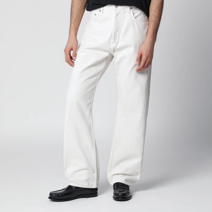 AGOLDE - White trousers in regenerated denim Brand Apparel &amp; Accessories > Clothing > Pants