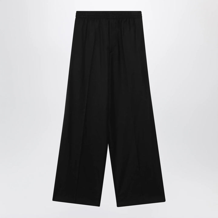 Balenciaga - Palazzo trousers with elastic waist in black wool Brand Apparel &amp; Accessories > Clothing > Pants 34  FR