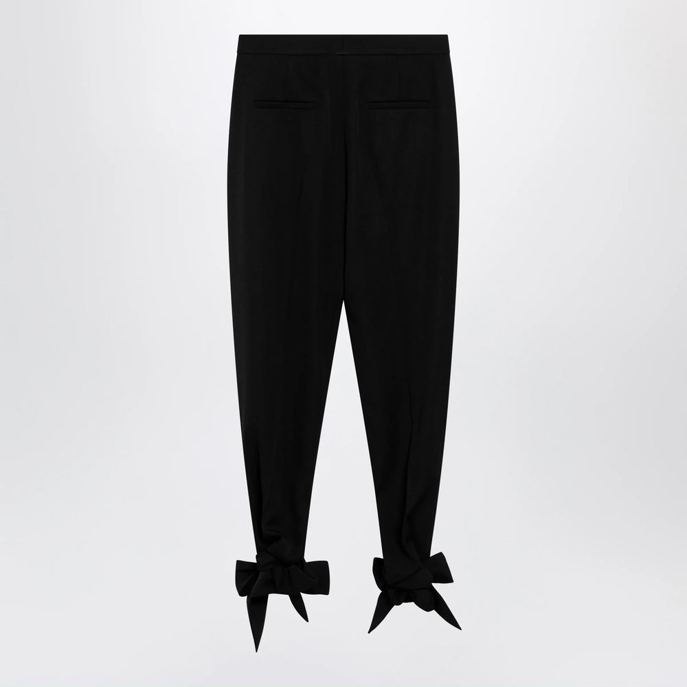 Chloé - Black pleated fluid crêpe de chine trousers Brand Apparel & Accessories > Clothing > Pants
