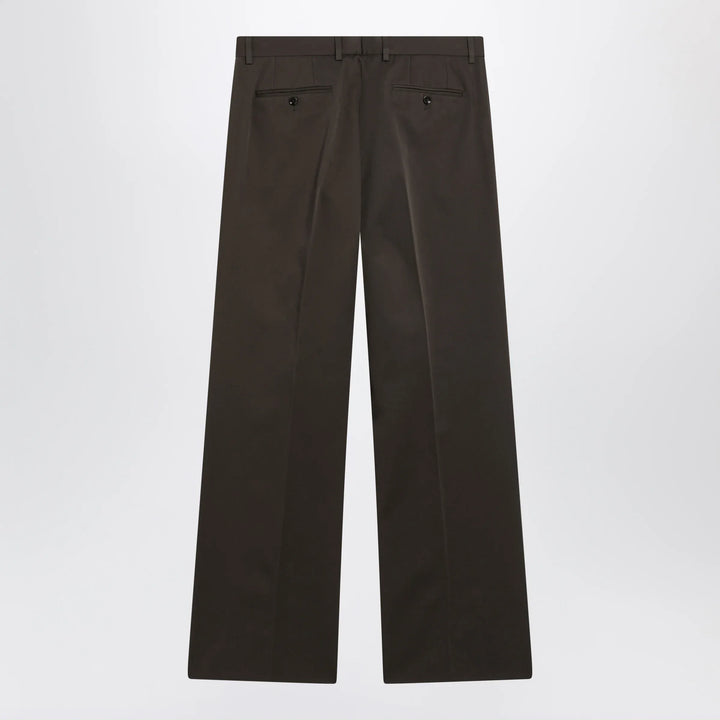 Dolce&amp;Gabbana - Tailored cotton trousers in brown Brand Apparel &amp; Accessories > Clothing > Pants 50 IT