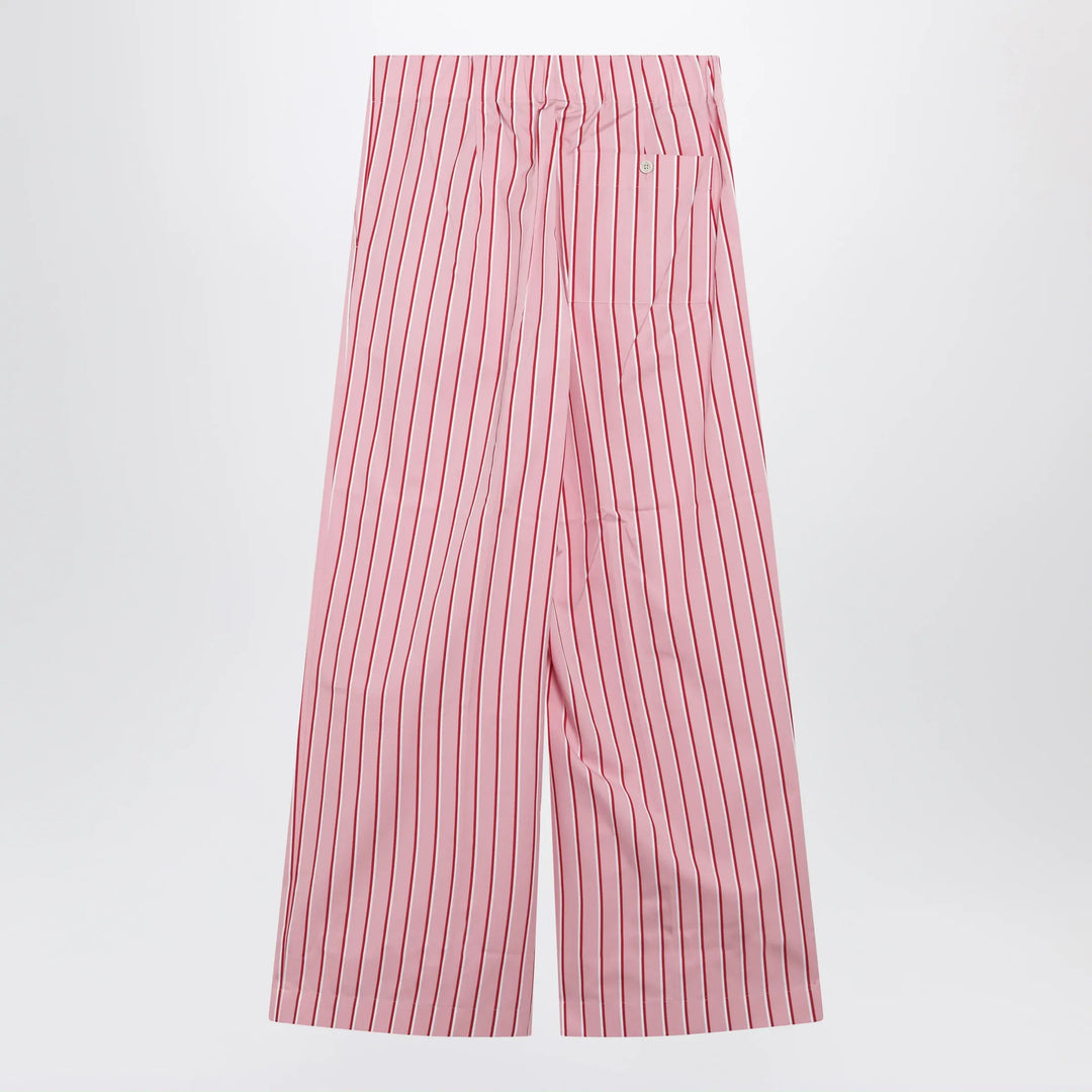 Dries Van Noten - Wide pink striped trousers Brand Apparel &amp; Accessories > Clothing > Pants
