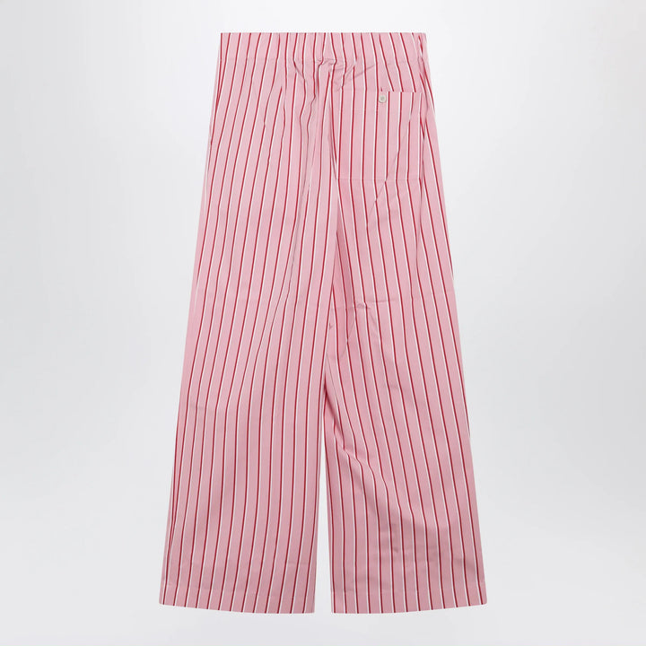 Dries Van Noten - Wide pink striped trousers Brand Apparel &amp; Accessories > Clothing > Pants