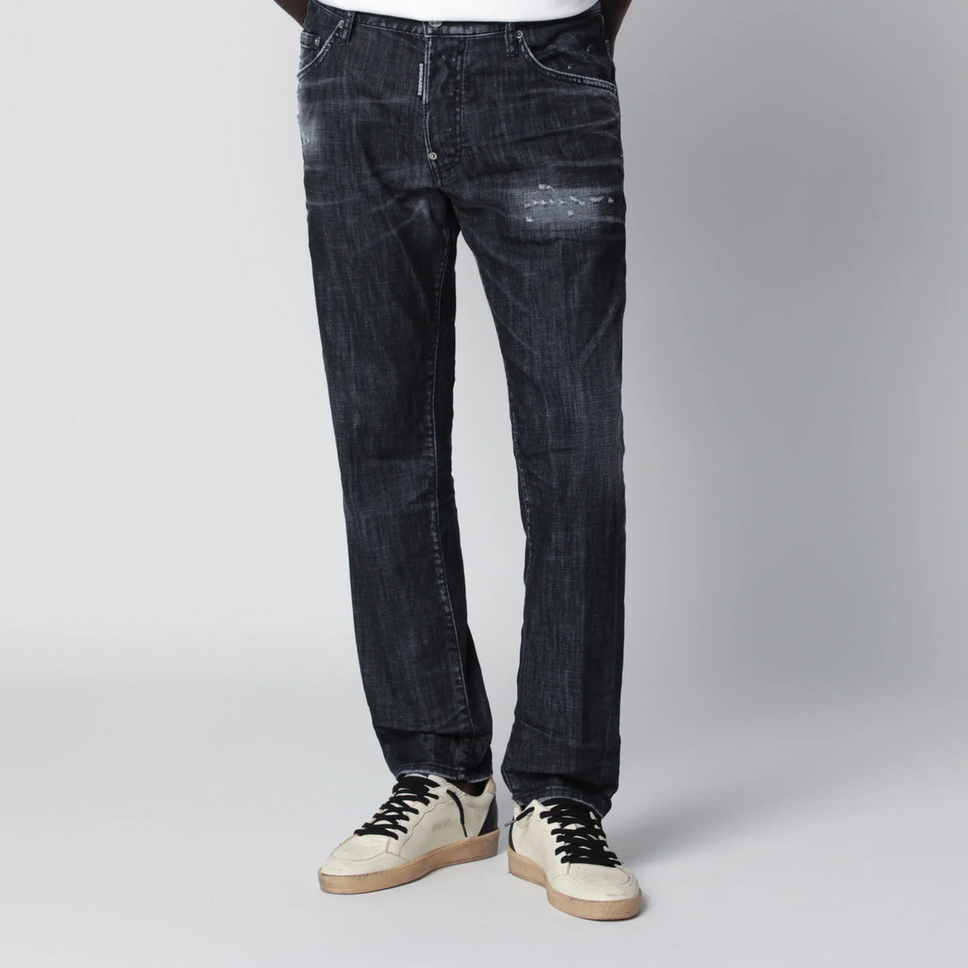 Dsquared2 - Black washed-effect distressed jeans Brand Apparel &amp; Accessories > Clothing > Pants