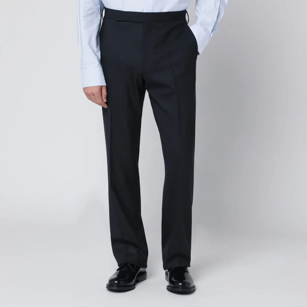 Lardini - Blue wool blend trousers Brand Apparel & Accessories > Clothing > Pants 50 IT