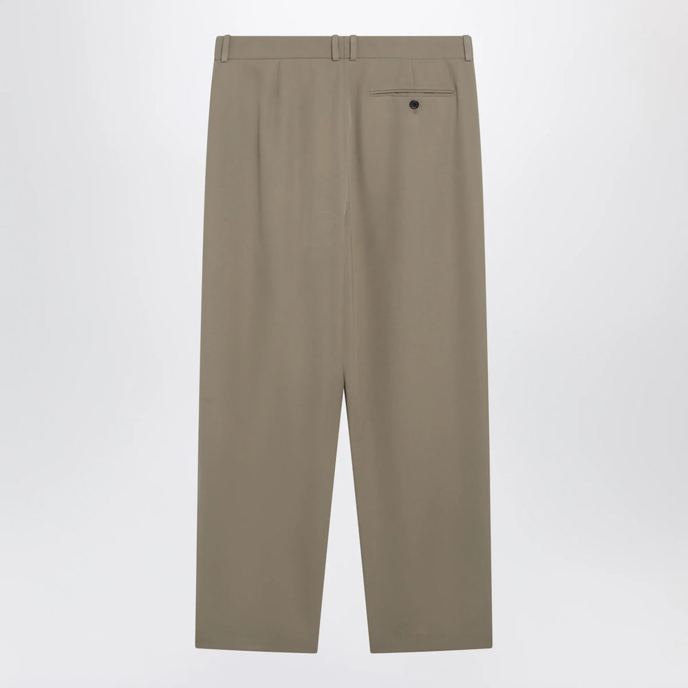 The Row - Gianni tapered wool gabardine trousers in beige Brand Apparel & Accessories > Clothing > Pants 6 US