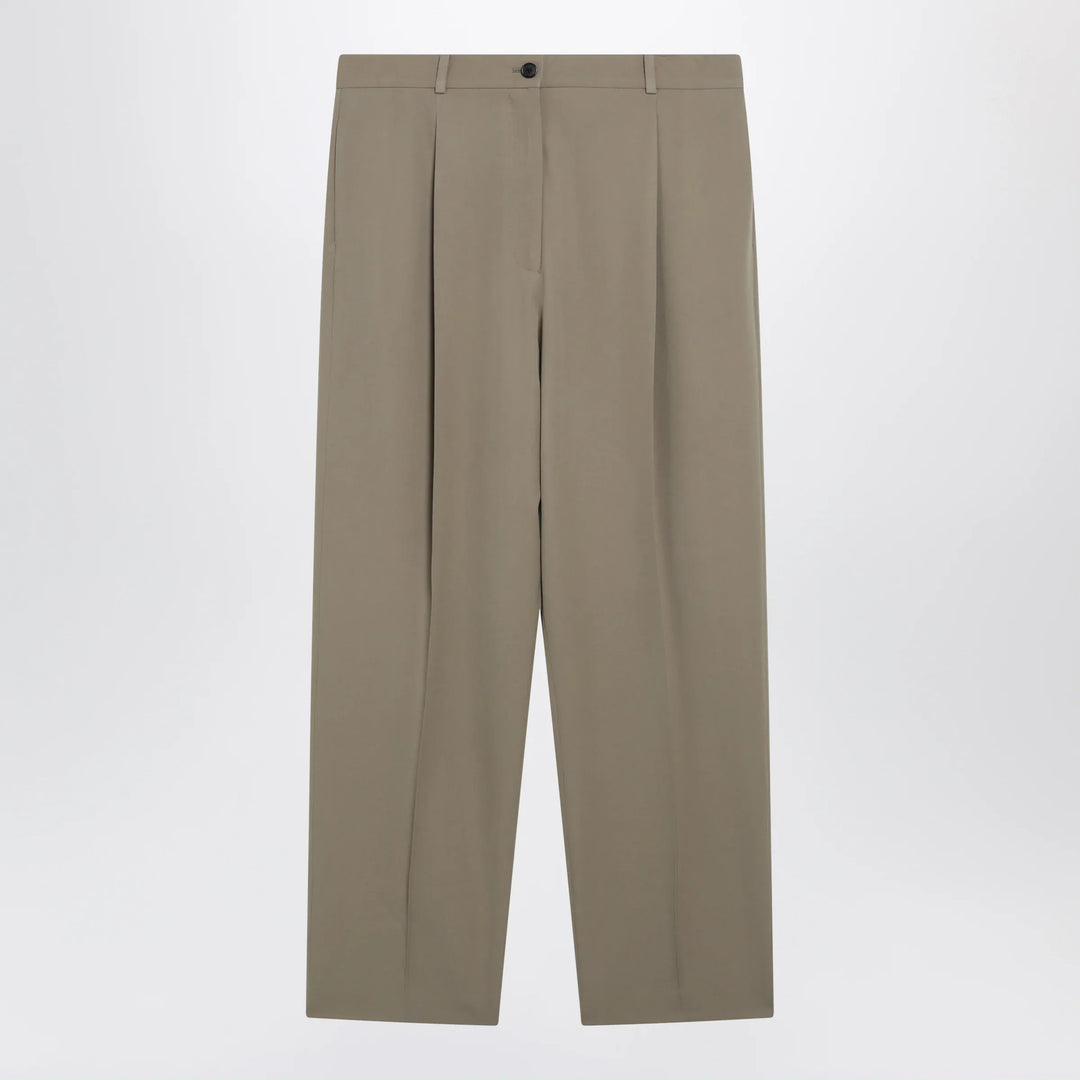 The Row - Gianni tapered wool gabardine trousers in beige Brand Apparel & Accessories > Clothing > Pants 6 US