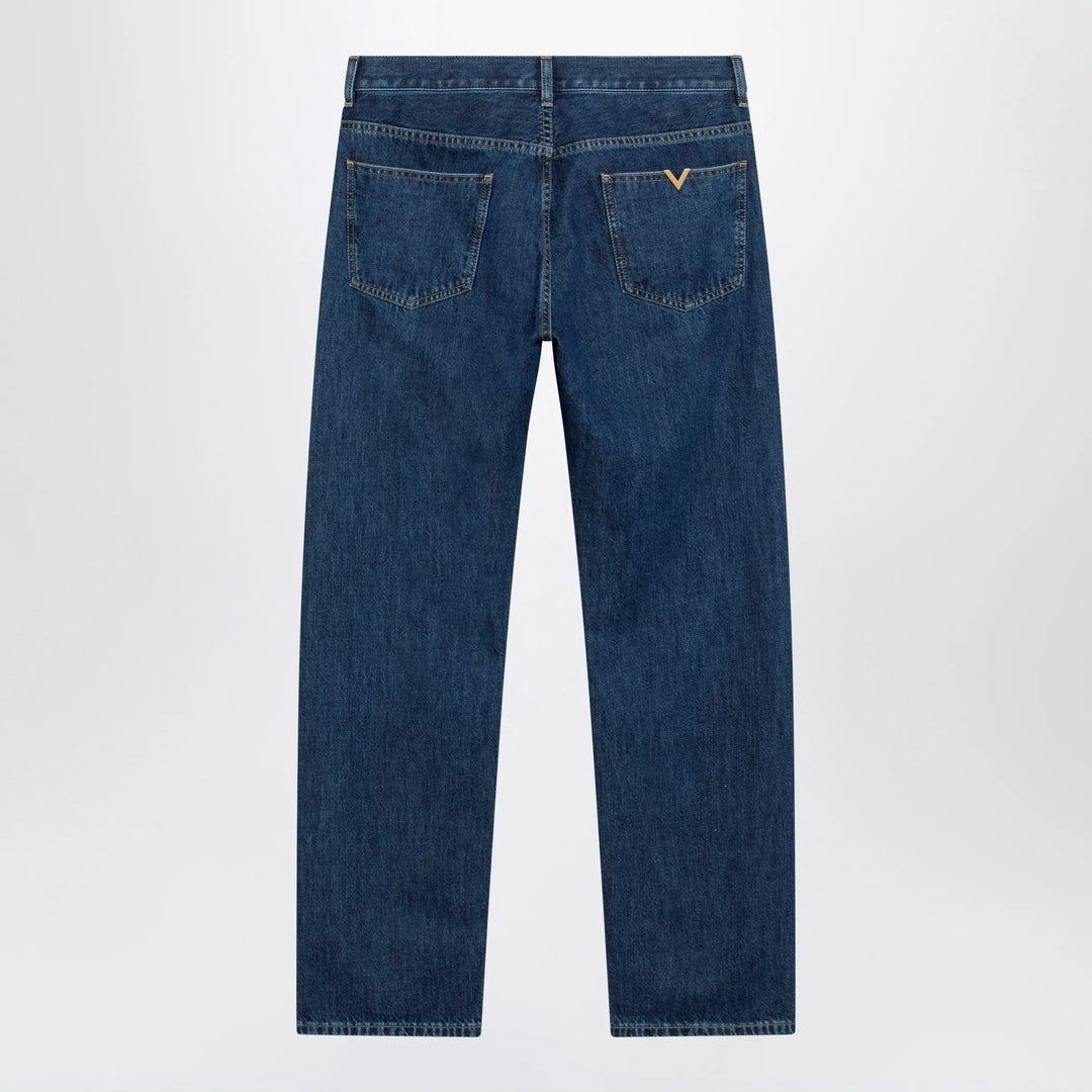 Valentino - Blue jeans with Vlogo detail Brand Apparel &amp; Accessories > Clothing > Pants