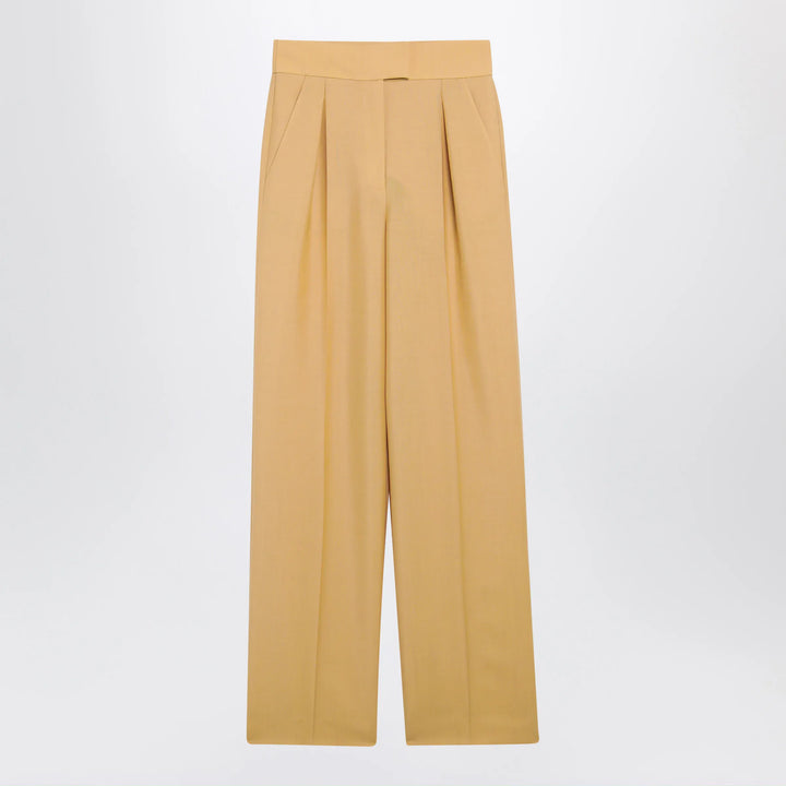 Valentino - British Mohair trousers in ochre Brand Apparel &amp; Accessories > Clothing > Pants