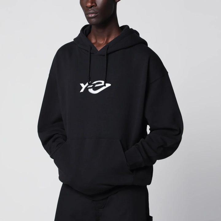 adidas Y-3 - Y-3 French Terry hoodie in black with Liquid logo Brand Apparel &amp; Accessories > Clothing > Shirts &amp; Tops M