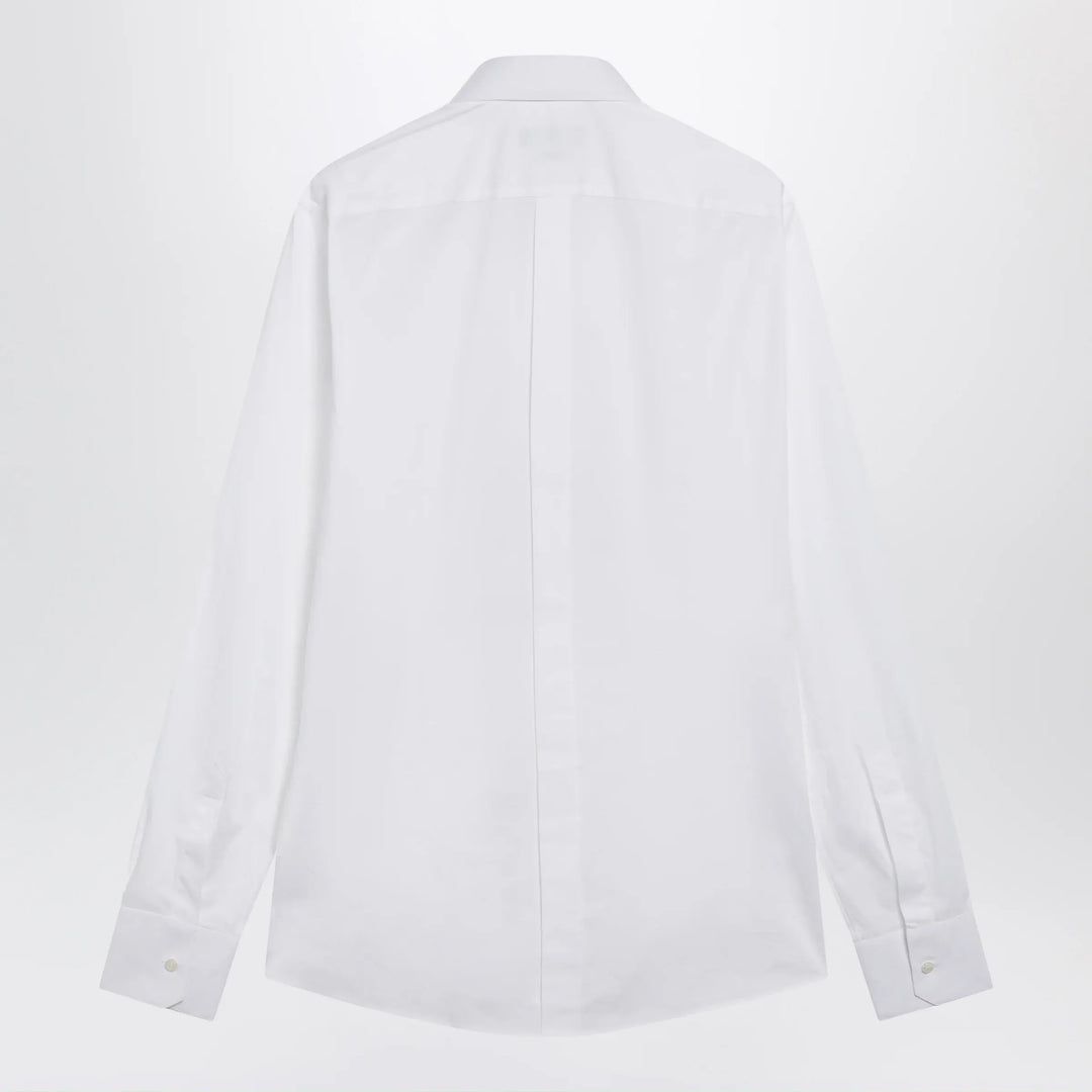 Dolce&amp;Gabbana - Gold Fit stretch poplin shirt in optical white Brand Apparel &amp; Accessories > Clothing > Shirts &amp; Tops
