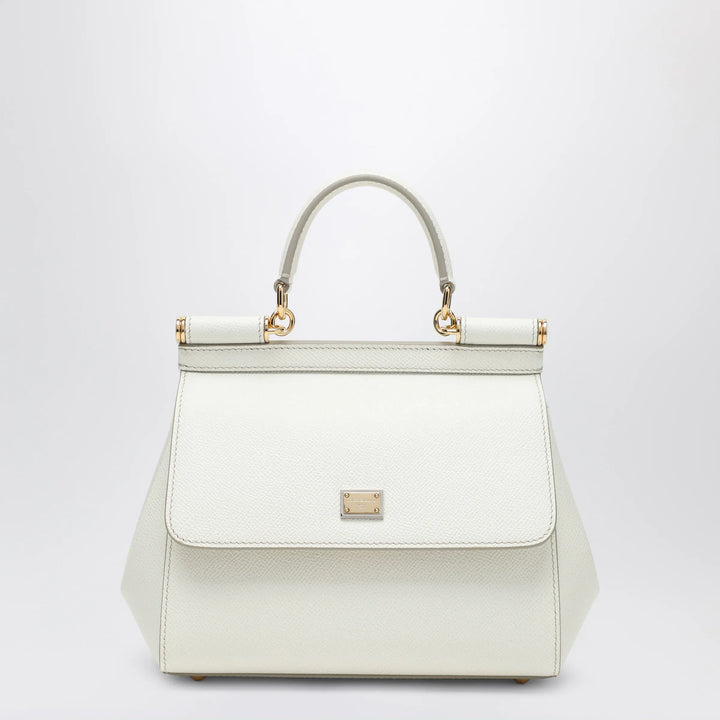 Dolce&amp;Gabbana - Sicily medium top-handle bag in white Brand Apparel &amp; Accessories > Clothing > Shirts &amp; Tops TU